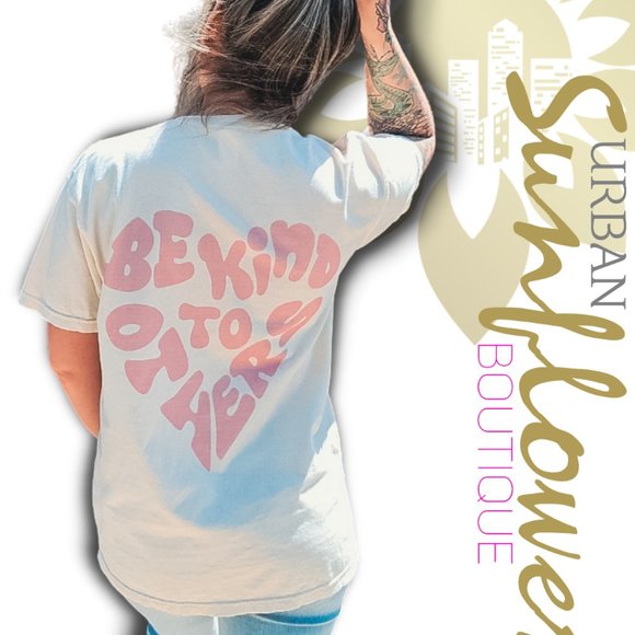 bacon lettuce tomatoe Tops - Be Kind To Others Oversized Tee